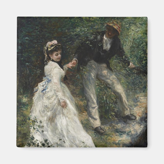 Aimant La Promenade Renoir Couple Walking Peinture Art (Devant)