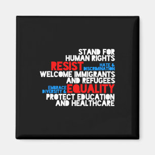 Aimant La protestation anti-Trump contre les droits de l'