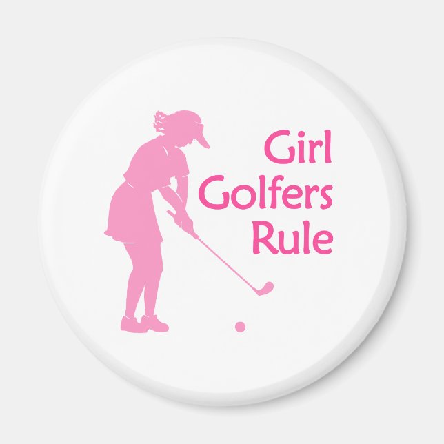 Aimant La règle des filles golfeuses (Devant)