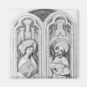 Aimant La Reine Eleanor et Henry III, pris antique