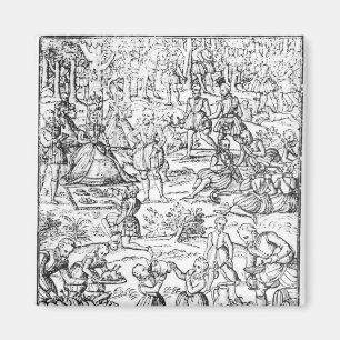 Aimant La Reine Elizabeth I à un pique-nique de chasse