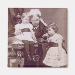 Aimant La Reine Victoria (1819-1901) avec ses