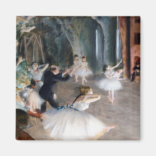 Aimant La répétition sur scène, Edgar Degas
