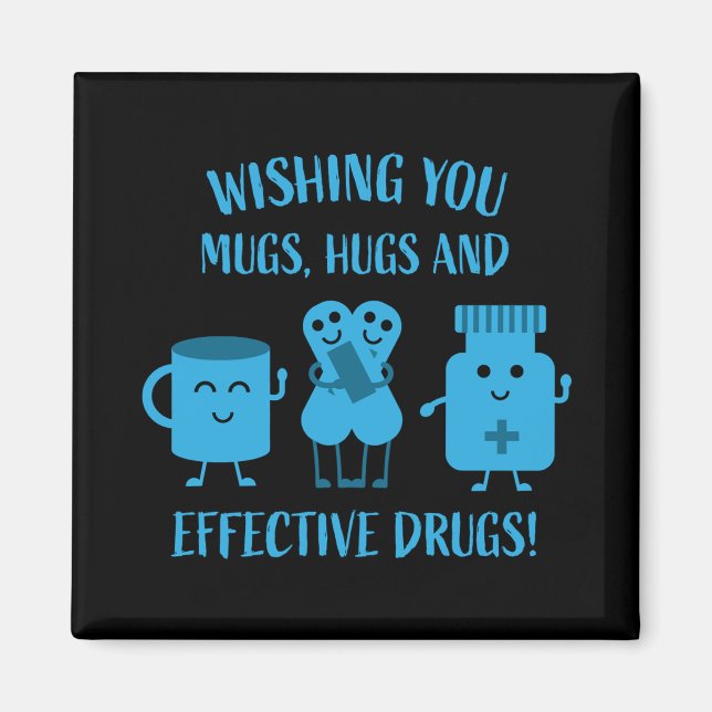 Aimant La reprise de la santé se porte bien bientôt (Devant)