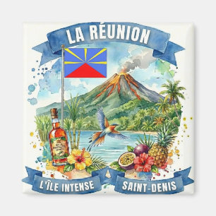 Aimant La Réunion Island Souvenir