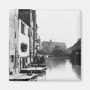 Aimant La rivière Gera à Erfurt, Thiringia, c.1910