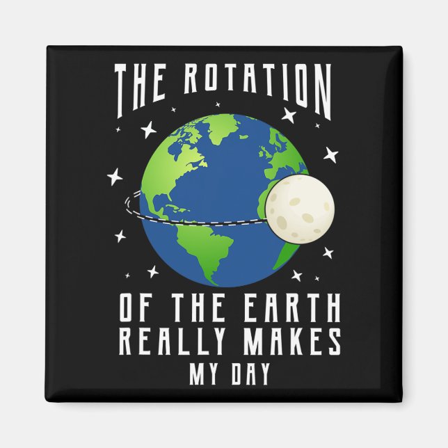 Aimant La Rotation De La Terre Fait De Mon Enseignant De  (Devant)