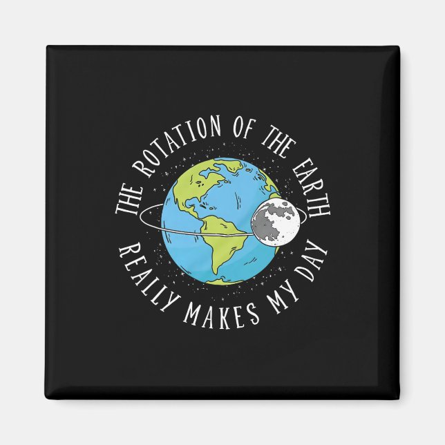 Aimant La Rotation De La Terre Fait De Mon Enseignant De  (Devant)
