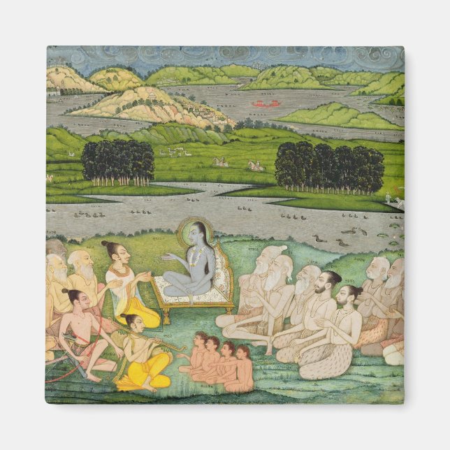 Aimant La sage Shuku Deva s'adresse au roi Parikshit & un (Devant)