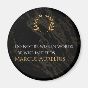 Aimant La sagesse de Marcus Aurelius : les actions parlen
