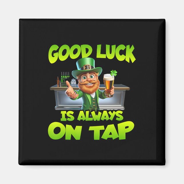 Aimant La Saint-Patrick La Chance Est Toujours En Service (Devant)