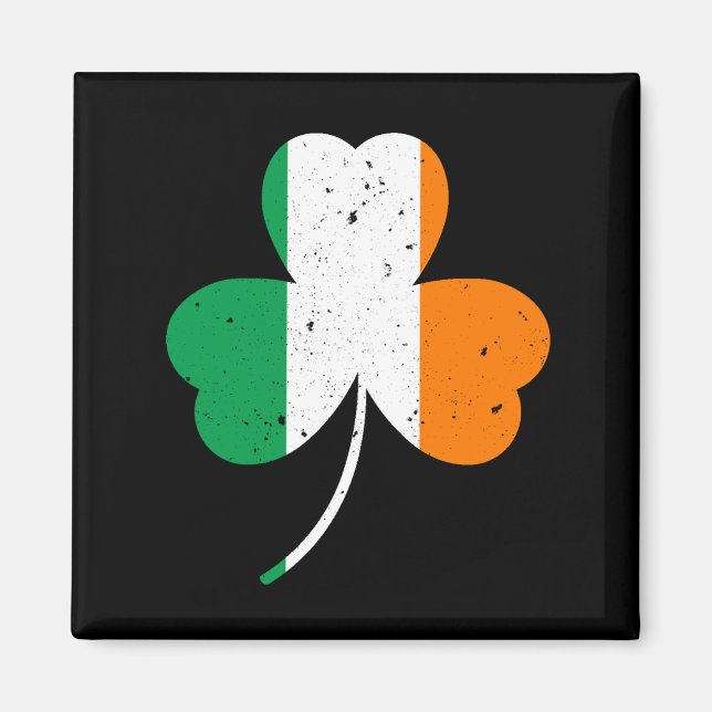 Aimant La Saint Patrick, Shamrock irlandaise (Devant)