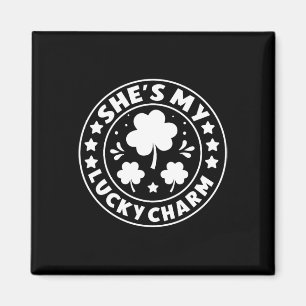 Aimant La Saint-Patrick Vert Irlandais Elle Est Mon Porte