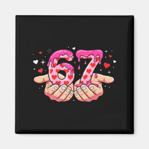 Aimant La Saint-Valentin 67 cœurs six sept mème amour mig
