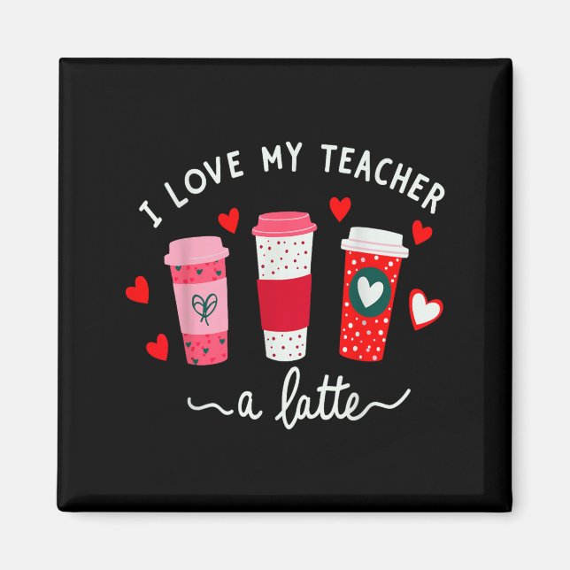 Aimant La Saint-Valentin des professeurs J'aime mon profe (Devant)