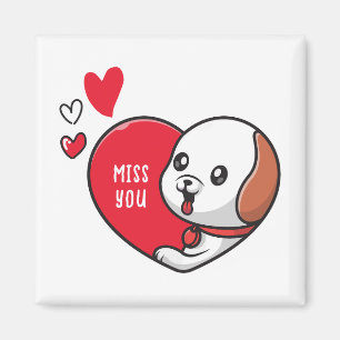 Aimant La Saint-Valentin, Tu me manques