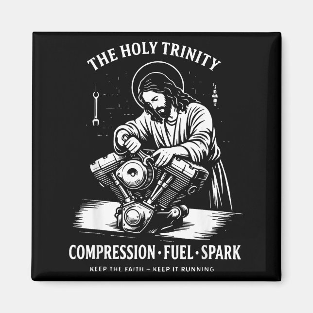 Aimant La Sainte Trinité Compression Carburant Étincelle  (Devant)