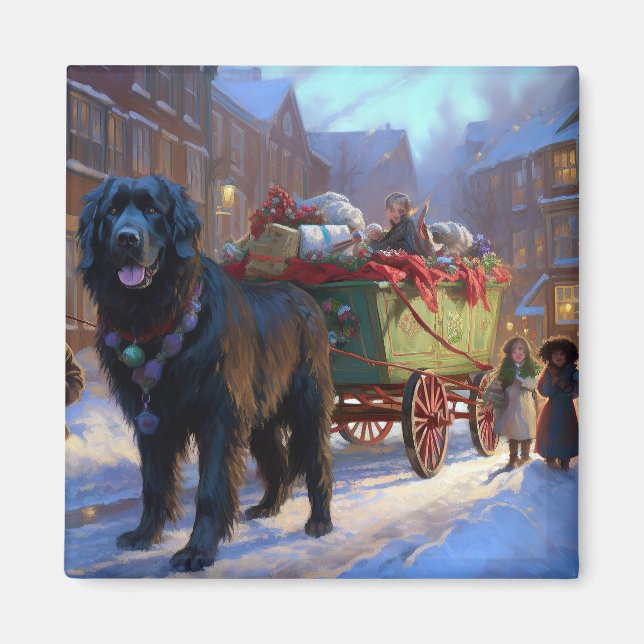 Aimant La saison des fêtes de Noël de Terre-Neuve (Devant)