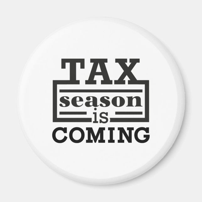 Aimant La saison fiscale arrive (Devant)