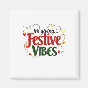 Aimant La saison qui donne des vibrations festives de Noë