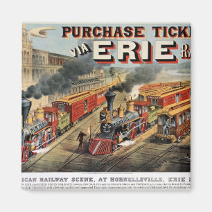 Aimant La scène ferroviaire américaine chez Hornellsvil