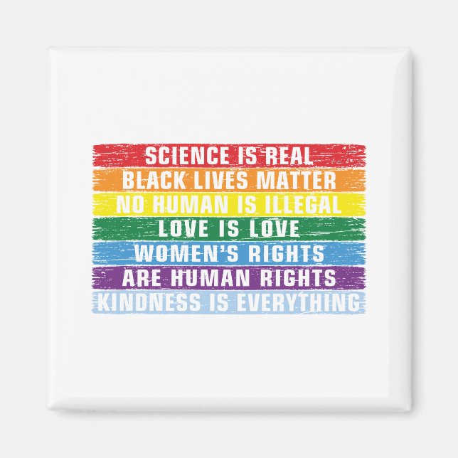 Aimant La science est la vraie matière de vie noire (Devant)