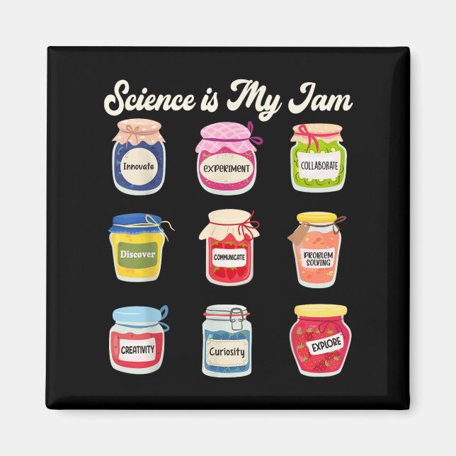 Aimant La science est ma tasse Science Technologie Ingéni (Devant)
