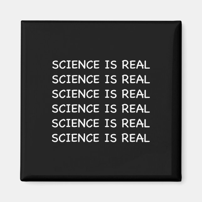 Aimant La science est réelle  (Devant)