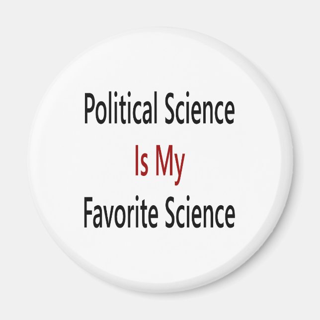 Aimant la science politique est ma science préférée (Devant)