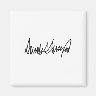 Aimant La signature Donald John Trump