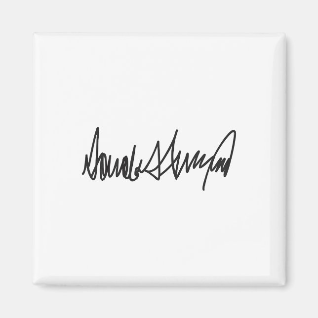 Aimant La signature Donald John Trump (Devant)
