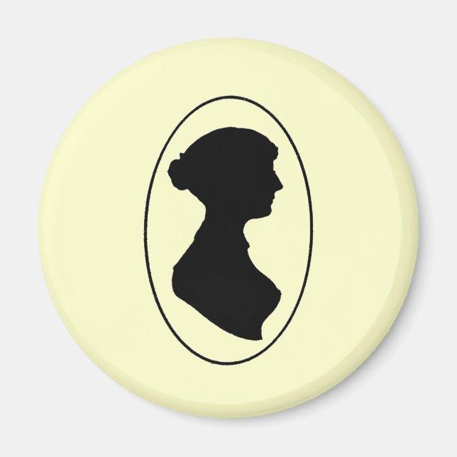 Aimant La silhouette de Jane Austen (Devant)