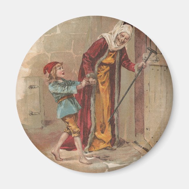 Aimant La Sorcière met Hansel dans la stabilité (Devant)