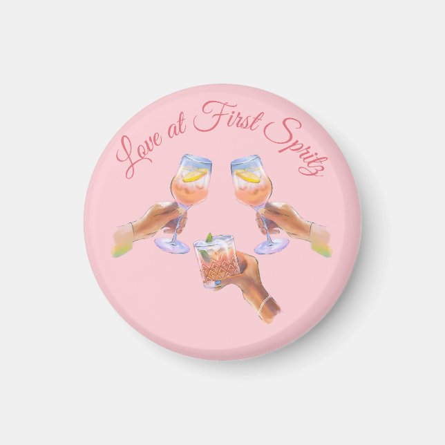 Aimant La Spritz Squad | Thème de soirée Aperol pour l'en (Devant)