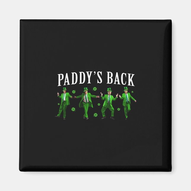 Aimant La St Patrick drôle de Trump Paddy's Ck Shamrock i (Devant)