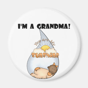 Aimant La Sunshine-African American Girl de grand-mère