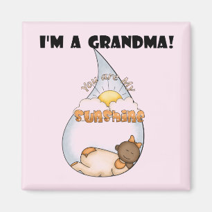 Aimant La Sunshine-African American Girl de grand-mère