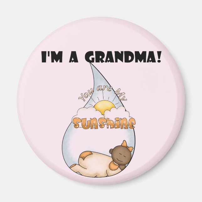 Aimant La Sunshine-African American Girl de grand-mère (Devant)