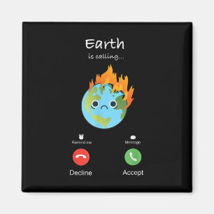Aimant La Terre appelle la protection climatique