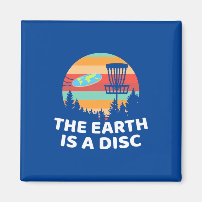 Aimant La Terre Est Un Disque Golf (Devant)