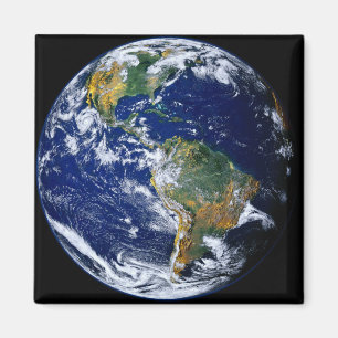 Aimant La Terre Pleine Montre Les Amériques