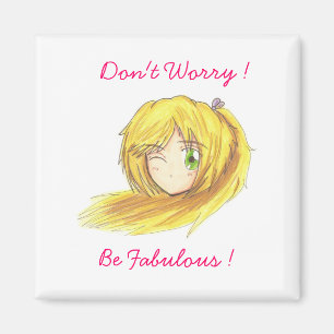 Aimant La tête de Chibi a couru l'aimant