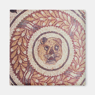Aimant La tête du tigre, mosaïque romaine, 4ème siècl