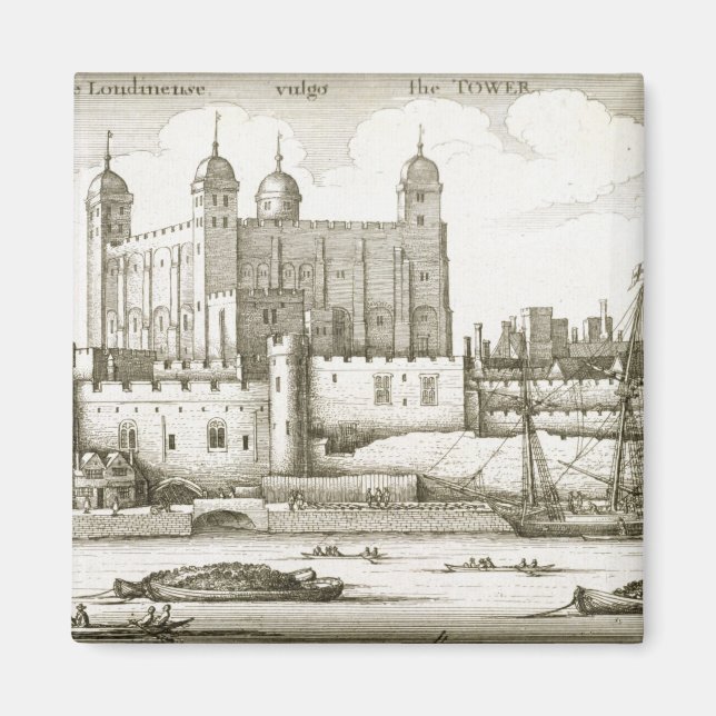 Aimant La Tour de Londres, 1647 (gravure) (Devant)