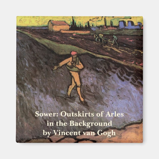 Aimant La Tour : périphérie d'Arles par Vincent van Gogh (Devant)