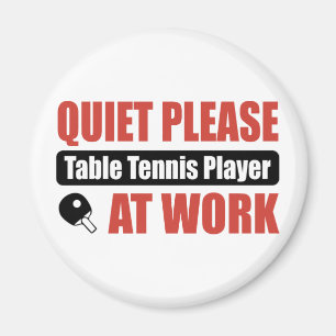 Aimant La tranquillité svp le joueur de ping-pong au