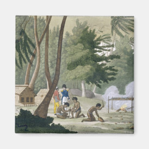 Aimant La tribu de Papu sur l'île de Rawak, plaquent 20