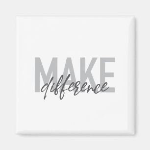Aimant La typographie moderne, simple, cool Faire la diff