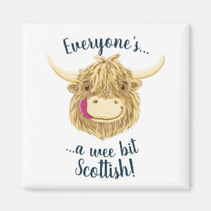 Aimant La vache des montagnes petite à Hamish indique