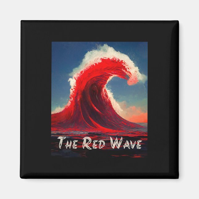 Aimant La vague rouge arrive Vote républicain (Devant)